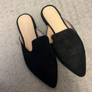 Black rohb mules